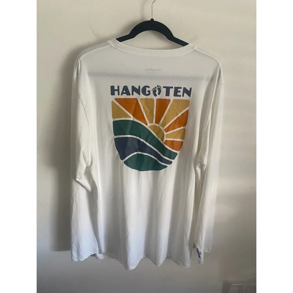 Hang Ten Long Sleeve UV Protection Shirt‎ Surfing Travel Vacation